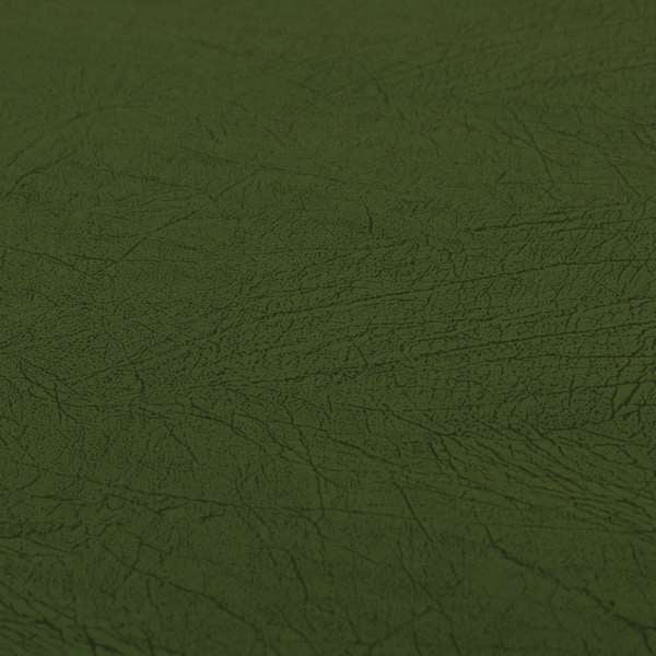 Earth Soft Textured Faux Leather In Green Colour Upholstery Fabrics