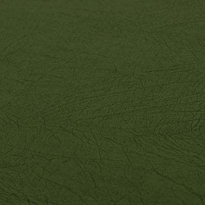 Earth Soft Textured Faux Leather In Green Colour Upholstery Fabrics