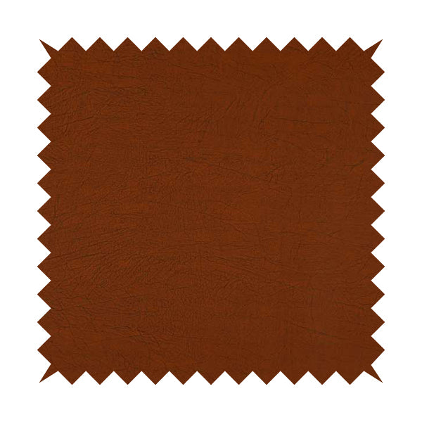 Earth Soft Textured Faux Leather In Orange Colour Upholstery Fabrics