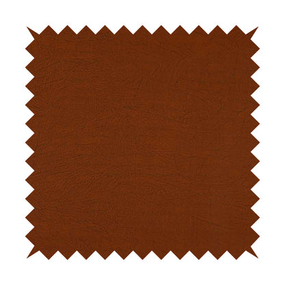 Earth Soft Textured Faux Leather In Orange Colour Upholstery Fabrics