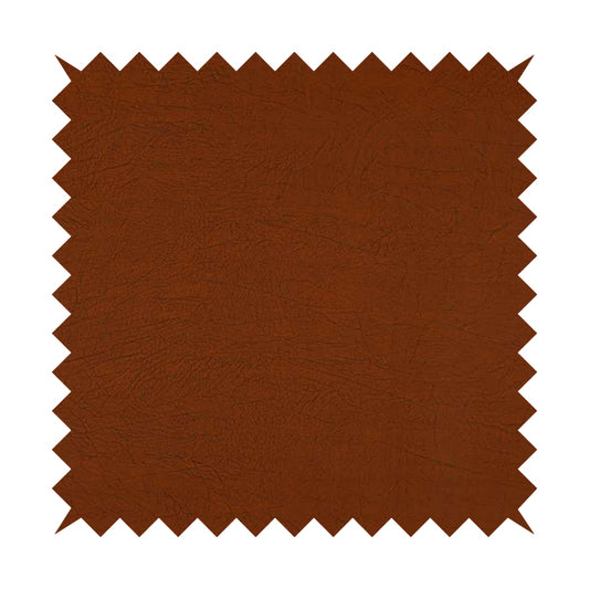 Earth Soft Textured Faux Leather In Orange Colour Upholstery Fabrics