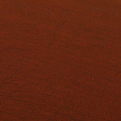 Earth Soft Textured Faux Leather In Red Colour Upholstery Fabrics