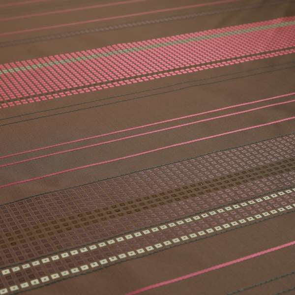 Elegant Odyssey Design Pattern Pink Plum Heather Colour Taffeta Silk Fabric Curtains Upholstery Fabric FF270515-15