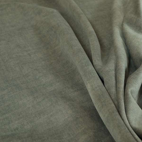 Faleolo Thick Durable Soft Velvet Material Silver Grey Colour Upholstery Fabric - Made To Measure Curtains