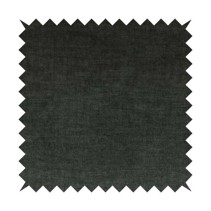 Faleolo Thick Durable Soft Velvet Material Black Dark Grey Colour Upholstery Fabric - Roman Blinds