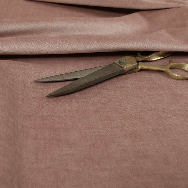 Faleolo Thick Durable Soft Velvet Material Pink Colour Upholstery Fabric - Roman Blinds