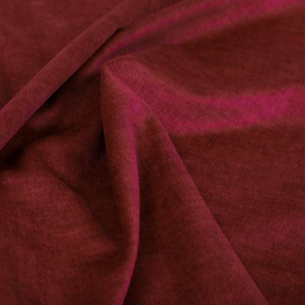 Faleolo Thick Durable Soft Velvet Material Red Colour Upholstery Fabric - Roman Blinds