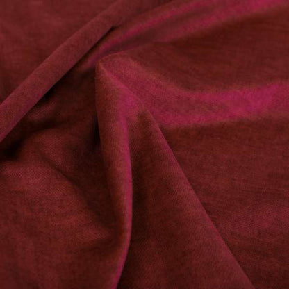 Faleolo Thick Durable Soft Velvet Material Red Colour Upholstery Fabric