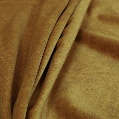 Faleolo Thick Durable Soft Velvet Material Yellow Colour Upholstery Fabric - Roman Blinds