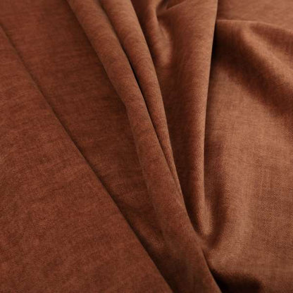 Faleolo Thick Durable Soft Velvet Material Orange Colour Upholstery Fabric - Roman Blinds