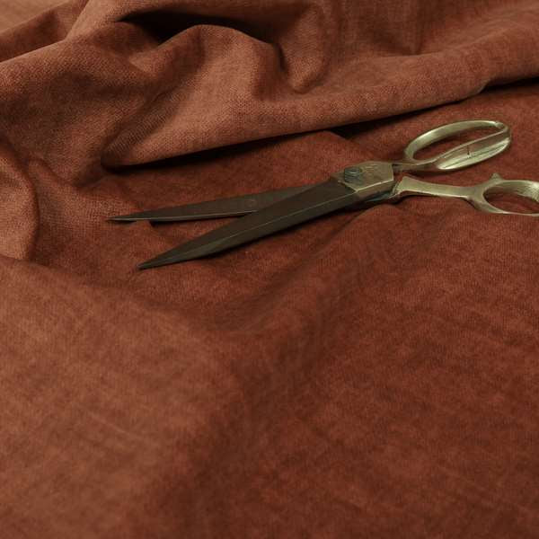 Faleolo Thick Durable Soft Velvet Material Orange Colour Upholstery Fabric - Roman Blinds