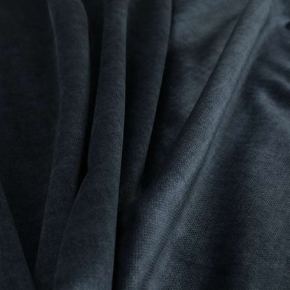 Faleolo Thick Durable Soft Velvet Material Navy Blue Colour Upholstery Fabric - Made To Measure Curtains