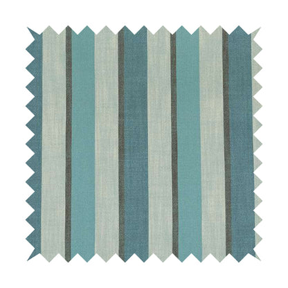Falkirk Scottish Inspired Striped Pattern In Chenille Material Upholstery Fabric Navy Blue Colour - Roman Blinds