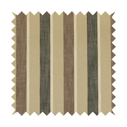 Falkirk Scottish Inspired Striped Pattern In Chenille Material Upholstery Fabric Black Brown Colour - Roman Blinds