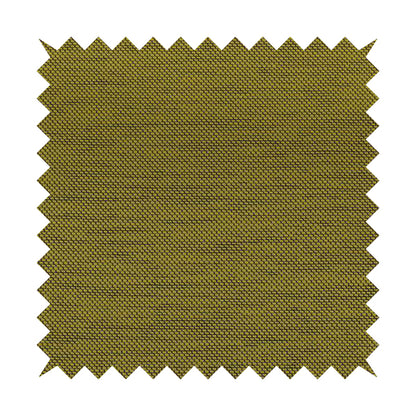 Festival Colourful Textured Chenille Plain Upholstery Fabric In Yellow - Roman Blinds