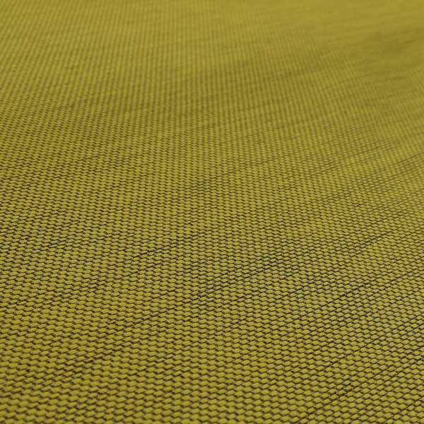 Festival Colourful Textured Chenille Plain Upholstery Fabric In Yellow - Roman Blinds