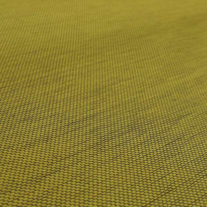 Festival Colourful Textured Chenille Plain Upholstery Fabric In Yellow