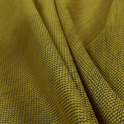 Festival Colourful Textured Chenille Plain Upholstery Fabric In Yellow - Handmade Cushions