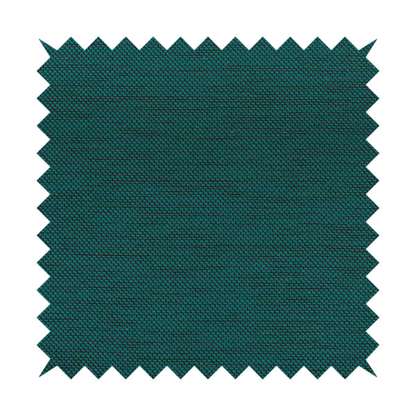 Festival Colourful Textured Chenille Plain Upholstery Fabric In Teal Blue - Roman Blinds