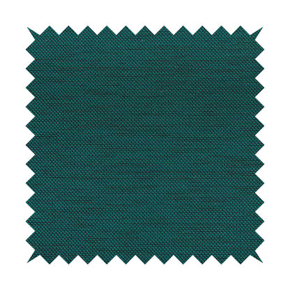 Festival Colourful Textured Chenille Plain Upholstery Fabric In Teal Blue - Roman Blinds