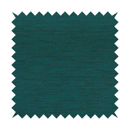 Festival Colourful Textured Chenille Plain Upholstery Fabric In Teal Blue