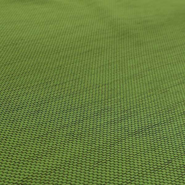 Festival Colourful Textured Chenille Plain Upholstery Fabric In Green Lime