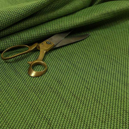 Festival Colourful Textured Chenille Plain Upholstery Fabric In Green Lime - Roman Blinds