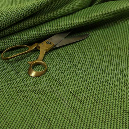 Festival Colourful Textured Chenille Plain Upholstery Fabric In Green Lime
