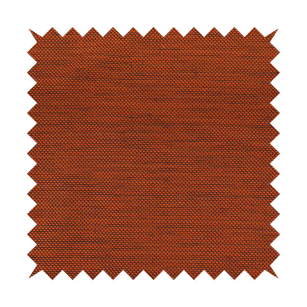 Festival Colourful Textured Chenille Plain Upholstery Fabric In Orange - Roman Blinds