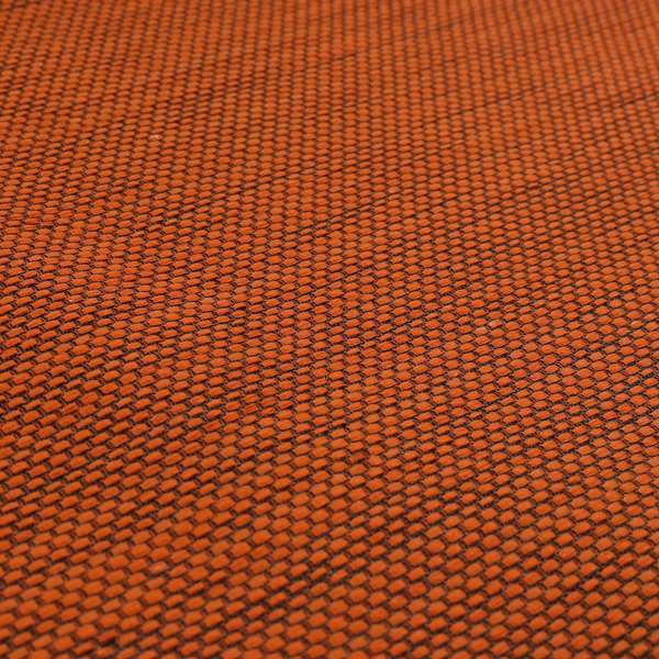 Festival Colourful Textured Chenille Plain Upholstery Fabric In Orange - Roman Blinds