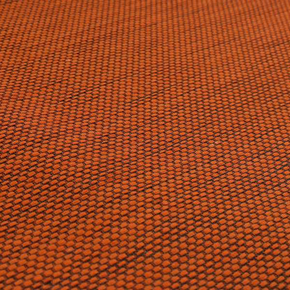 Festival Colourful Textured Chenille Plain Upholstery Fabric In Orange - Handmade Cushions