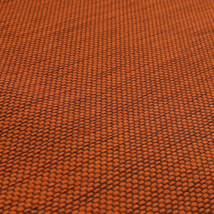 Festival Colourful Textured Chenille Plain Upholstery Fabric In Orange