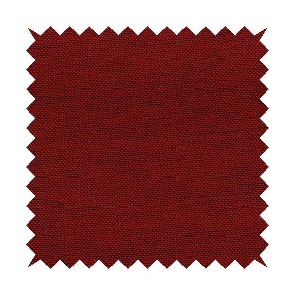 Festival Colourful Textured Chenille Plain Upholstery Fabric In Red - Made To Measure Curtains