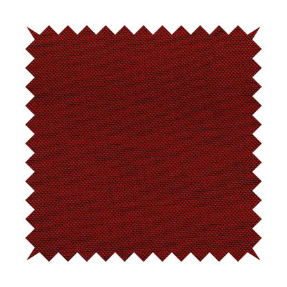 Festival Colourful Textured Chenille Plain Upholstery Fabric In Red - Made To Measure Curtains