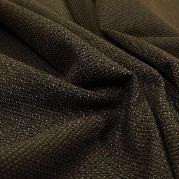 Festival Colourful Textured Chenille Plain Upholstery Fabric In Brown - Made To Measure Curtains