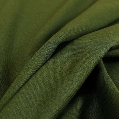 Florence Soft Plain Chenille Army Green Colour Quality Upholstery Fabric - Handmade Cushions