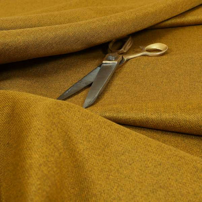 Florence Soft Plain Chenille Yellow Mustard Colour Quality Upholstery Fabric