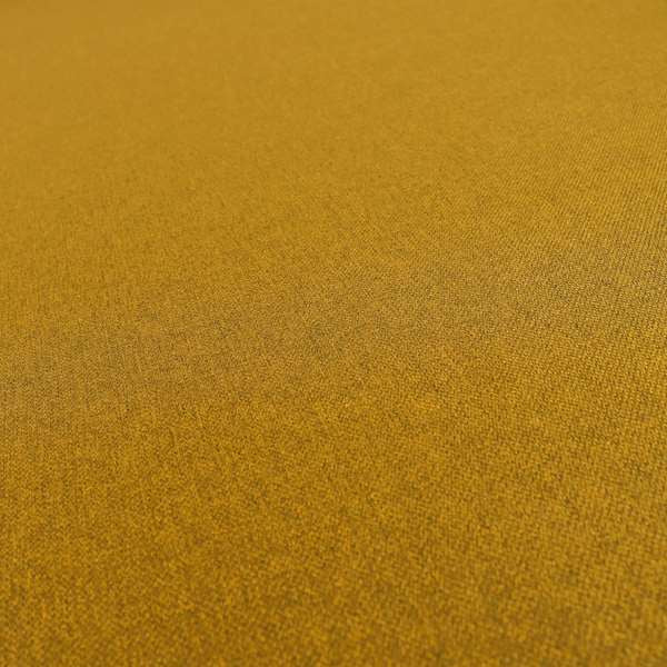 Florence Soft Plain Chenille Yellow Mustard Colour Quality Upholstery Fabric - Made To Measure Curtains