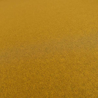 Florence Soft Plain Chenille Yellow Mustard Colour Quality Upholstery Fabric - Made To Measure Curtains