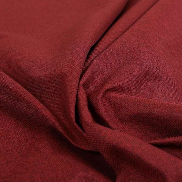 Florence Soft Plain Chenille Wine Deep Red Colour Quality Upholstery Fabric - Roman Blinds