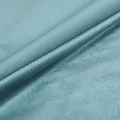 Florentine Soft Shine Textured Light Blue Colour Chenille Velvet Upholstery Fabric - Made To Measure Curtains