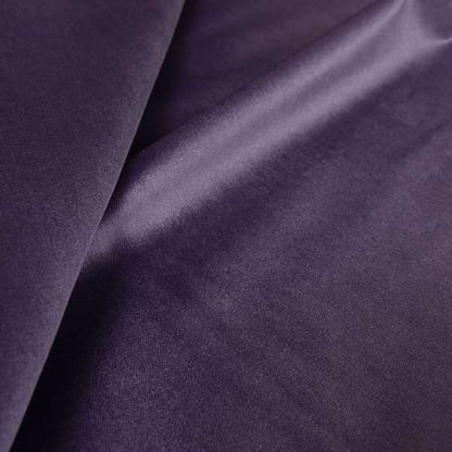 Florentine Soft Shine Textured Purple Colour Chenille Velvet Upholstery Fabric - Roman Blinds