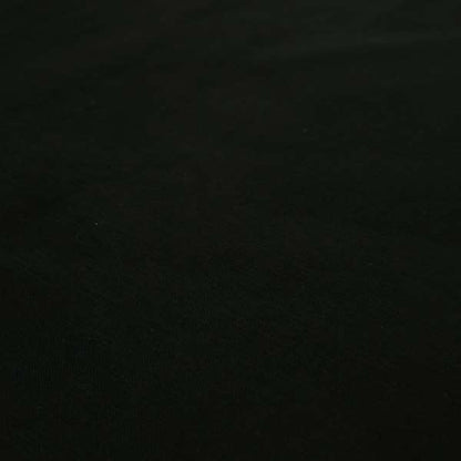 Florentine Soft Shine Textured Black Colour Chenille Velvet Upholstery Fabric