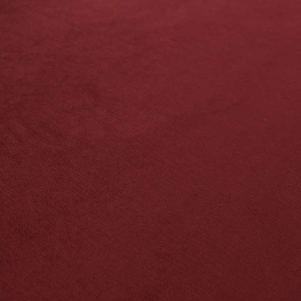 Florentine Soft Shine Textured Red Burgundy Colour Chenille Velvet Upholstery Fabric - Made To Measure Curtains