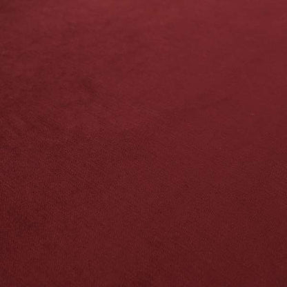 Florentine Soft Shine Textured Red Burgundy Colour Chenille Velvet Upholstery Fabric - Made To Measure Curtains