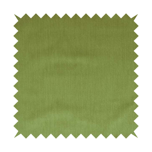 Florentine Soft Shine Textured Apple Green Colour Chenille Velvet Upholstery Fabric