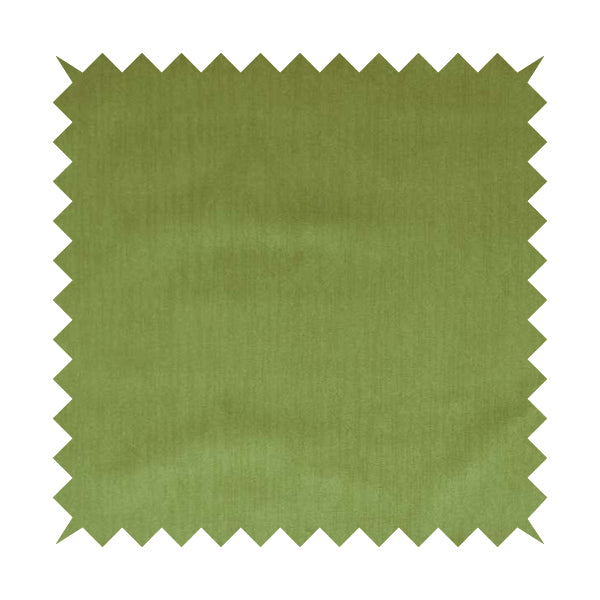 Florentine Soft Shine Textured Apple Green Colour Chenille Velvet Upholstery Fabric - Made To Measure Curtains