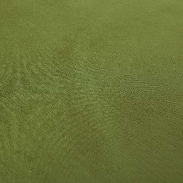 Florentine Soft Shine Textured Apple Green Colour Chenille Velvet Upholstery Fabric - Made To Measure Curtains