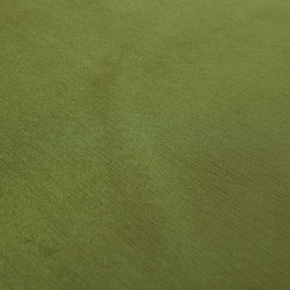 Florentine Soft Shine Textured Apple Green Colour Chenille Velvet Upholstery Fabric - Made To Measure Curtains