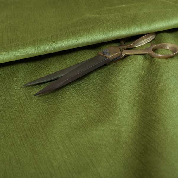 Florentine Soft Shine Textured Apple Green Colour Chenille Velvet Upholstery Fabric - Handmade Cushions